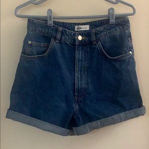 Zara Mom jean shorts